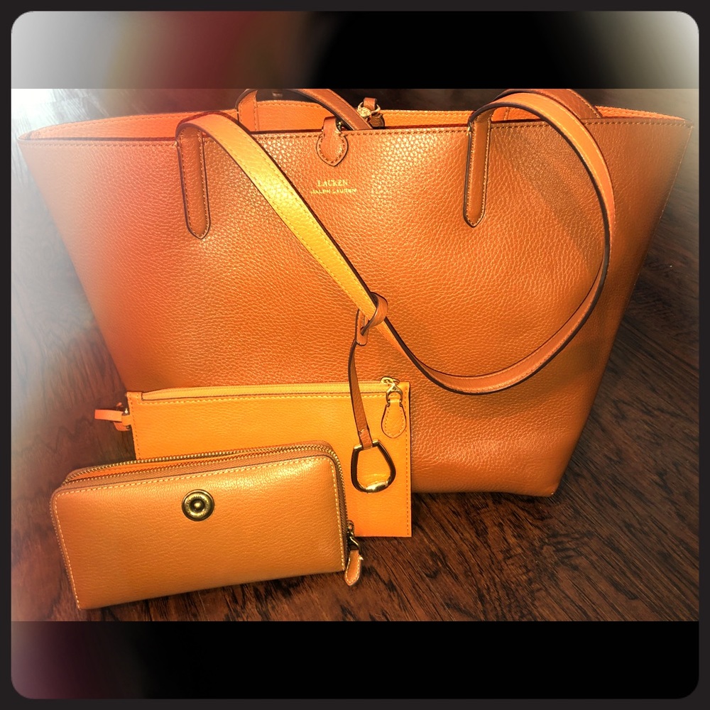 Lauren Ralph Lauren Pebble Reversible Tote
